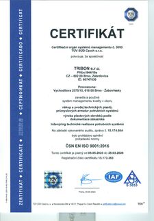 Certifikat | Certifikace ISO